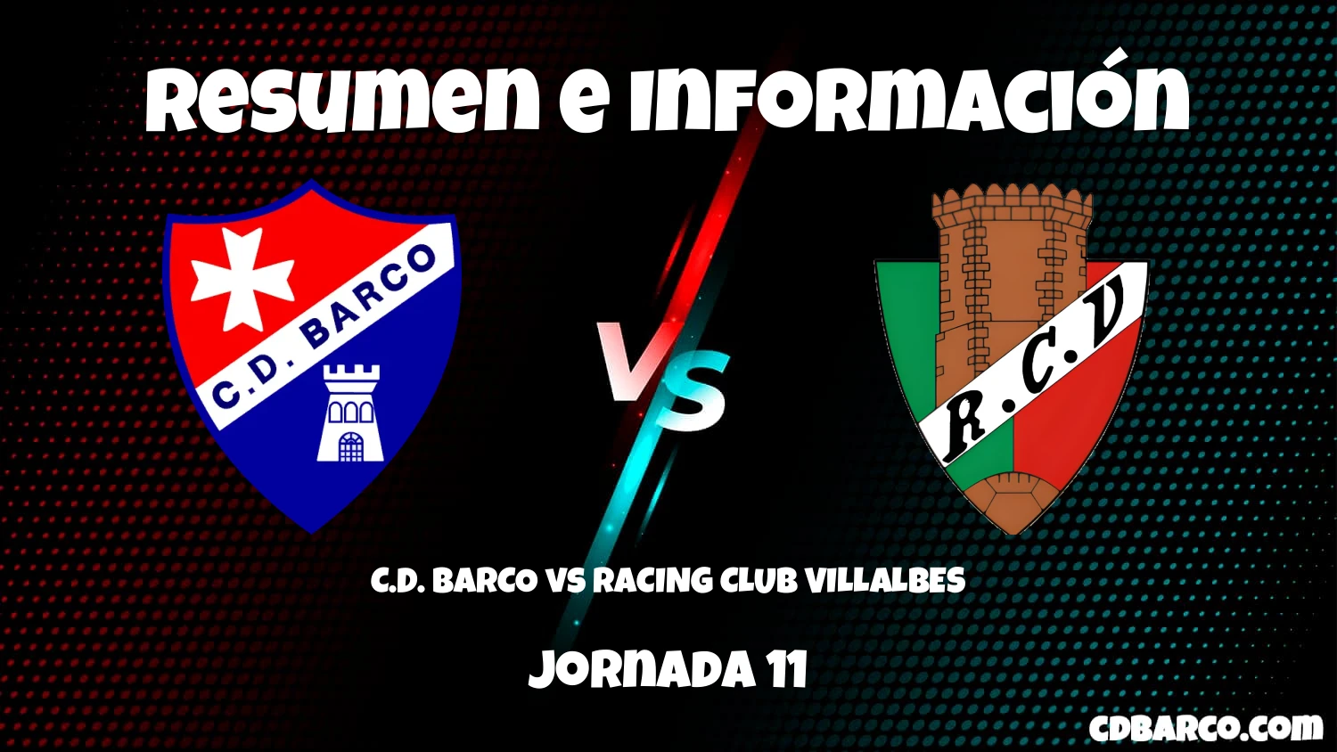 Imagen de caratula de seríe C.D. BARCO vs RACING CLUB VILLALBES